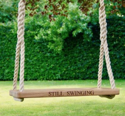 Personalised Oak Rope Tree Swing