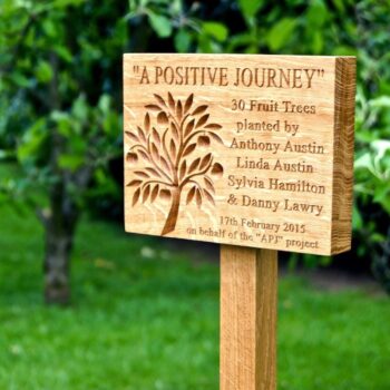 Engraved Tree Memorial Plaques