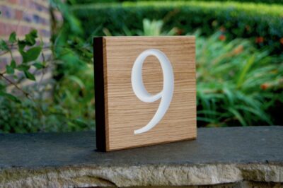house-number-wooden-sign