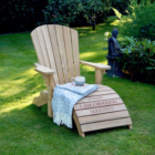 Personalised wooden lounger chair