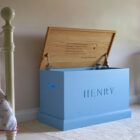blue-painted-toy-box-makemesomethingspecial.com