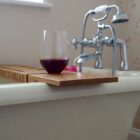 personalised-oak-bath-rack-glass-holder-makemesomethingspecial.com