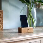 personalised-wooden-phone-holder