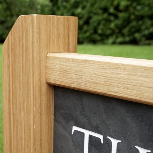 Oak Sign Postscript Engraved Slate Sign With Oak Posts - Traditional Wooden Gifts